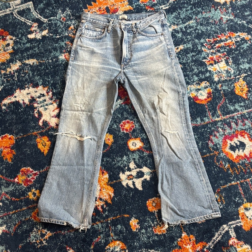 Classic Blue Distressed women’s  Jeans